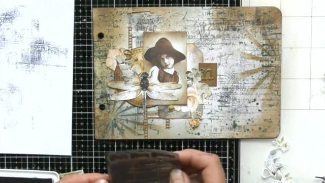 TUTORIAL - Vintage Notebook - LOST IN TIME - design by: Anastasiia Tysevych смотреть онлайн