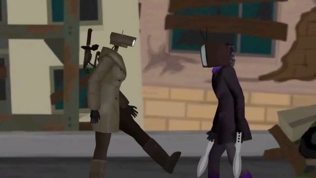 Camera woman VS TV woman |Dc2 animation| смотреть онлайн