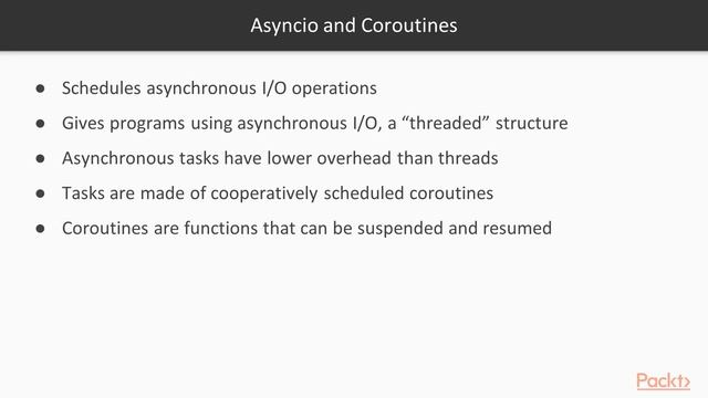 Mastering Python 3.x : Introducing Async IO and Coroutines | packtpub.com смотреть онлайн