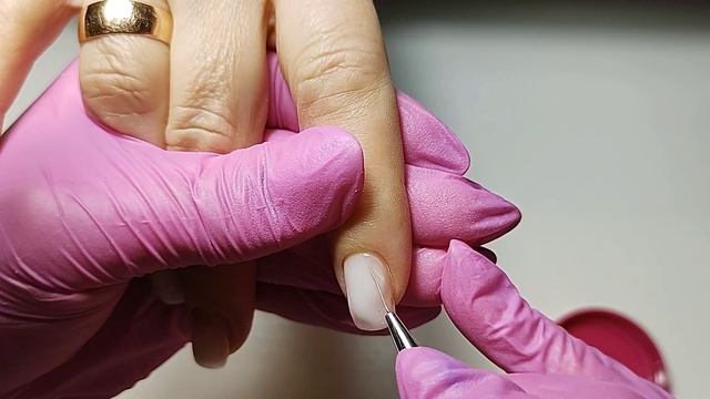 Коррекция нарощенных ногтей!Первый раз такой цвет!!! смотреть онлайн