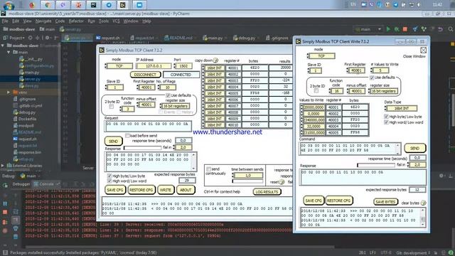 Python modbus-slave test смотреть онлайн