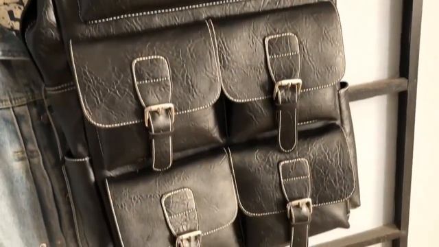 Женский кожанный большой рюкзак смотреть онлайн