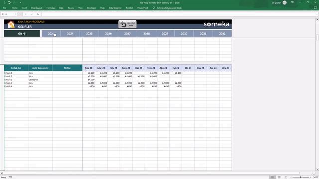 Kira Takip Programı | Excel'de Kira Gelir Gider Takibi | Hazır Şablon смотреть онлайн