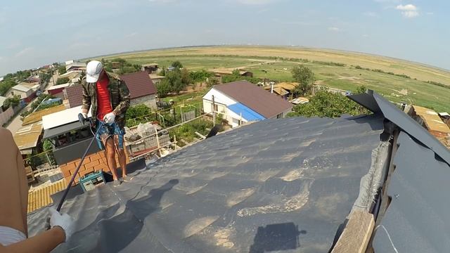 Металлочерепица. Обход дымохода смотреть онлайн