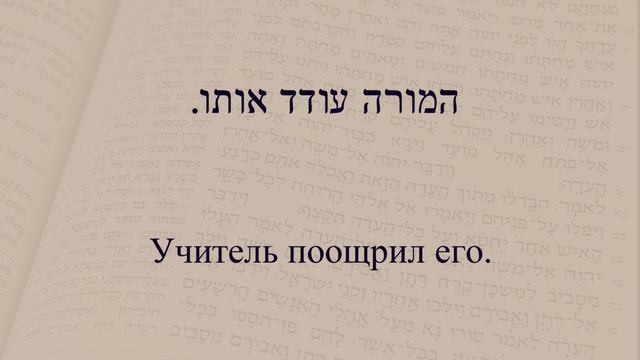 Глаголы в иврите. Глаголы 211-215. Спряжение глаголов в предложениях. Изучение иврита. смотреть онлайн