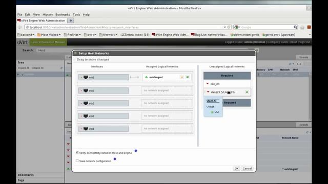 OVirt Screencast - Setup Networks