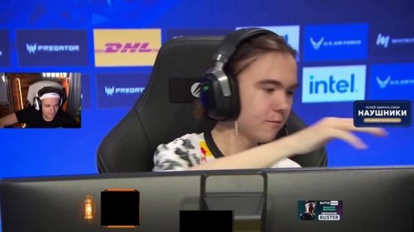 БУСТЕР смотрит TEAM SPIRIT vs APEKS турнир IEM Katowice 2024 CS 2
