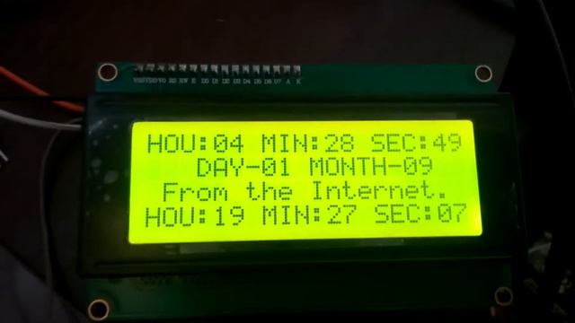 Синхронизация модуля реального времени DS3231 по интернету с выводом показаний на LCD2004.