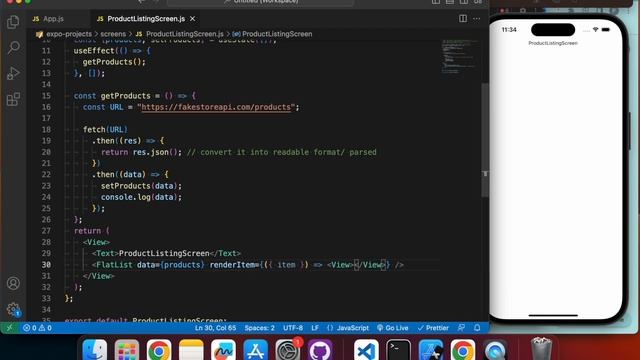 How To Fetch API In React Native And Render Using Flatlist смотреть онлайн