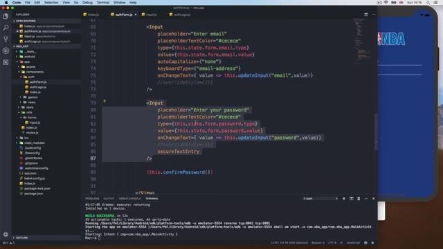 8 Finishing inputs and error state || Build React Native Complete App смотреть онлайн