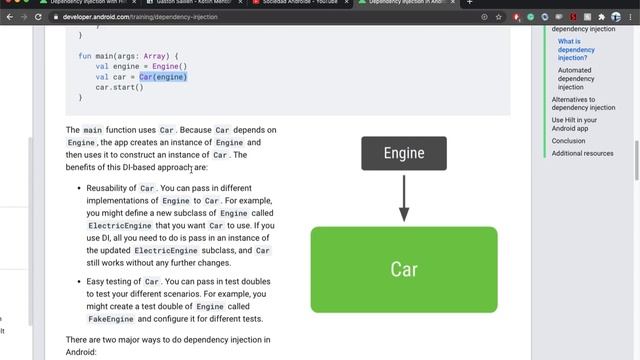 Introducción a inyección de dependencias en Android смотреть онлайн