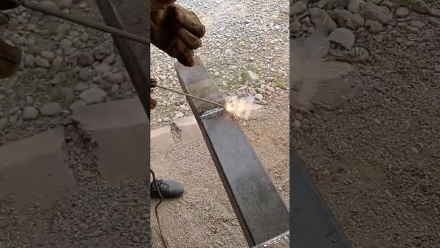 как сварить квадрат метал #шымкент навес #tiktok #металл