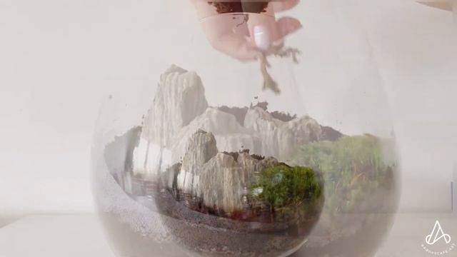 How to make an easy mini terrarium moss garden in a closed tear drop Biolark Bio Glass Bottle смотреть онлайн