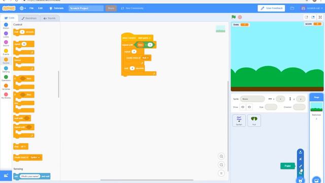 Scratch 3 - Fruit Ninja Tutorial (Scratch 2019) смотреть онлайн