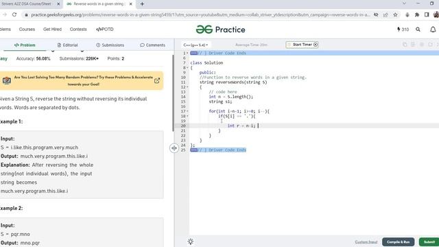 Reverse words in a given string смотреть онлайн