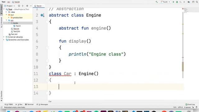 Advance kotlin Abstract keyword in hindi - part -30 смотреть онлайн
