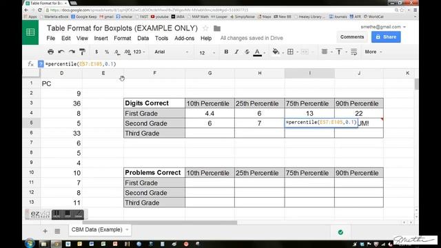 Creating CBM Benchmark / Norms Charts in Google Spreadsheets смотреть онлайн