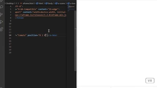 A-FRAME WEBVR || Аттрибуты / свойства объектов / тегов: color, position, rotation смотреть онлайн
