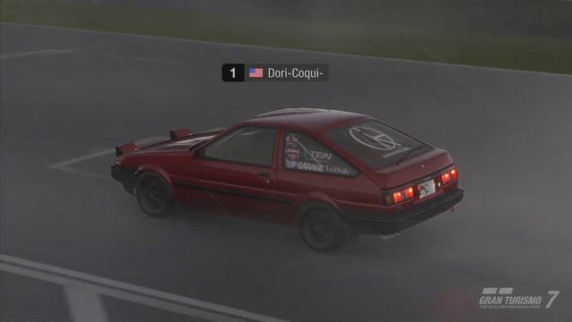 Gran Turismo 7 AE86 Rainy Drifting Tandems! смотреть онлайн
