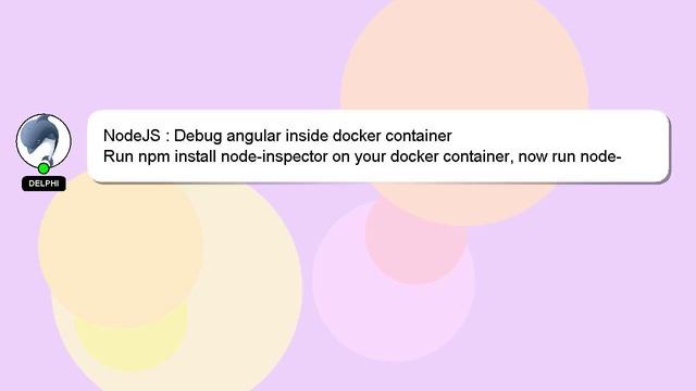 NodeJS : Debug angular inside docker container смотреть онлайн