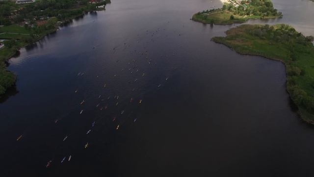 4к Аэросъёмка "106 байдарок" самый массовый заплыв по реке Харьков занесен в рекорды Украины смотреть онлайн