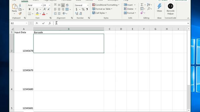 How to create barcodes in Office 365 Excel using fonts for free? смотреть онлайн