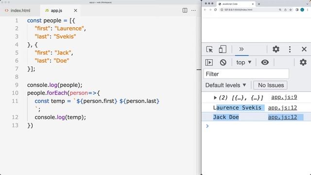 Learn JavaScript use JSON parse and Stringify for JavaScript objects and arrays as JSON data смотреть онлайн