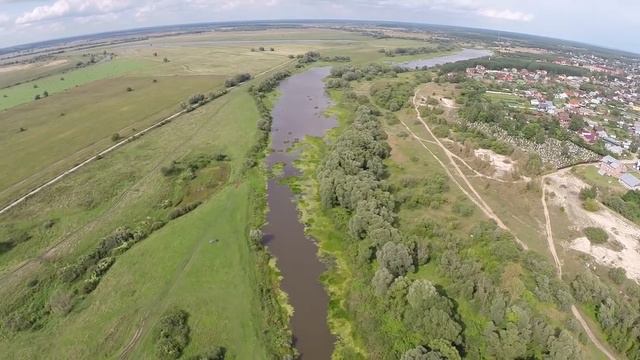 Солотча, Рязань, съемки с гексика недалеко от дома Паустовского смотреть онлайн