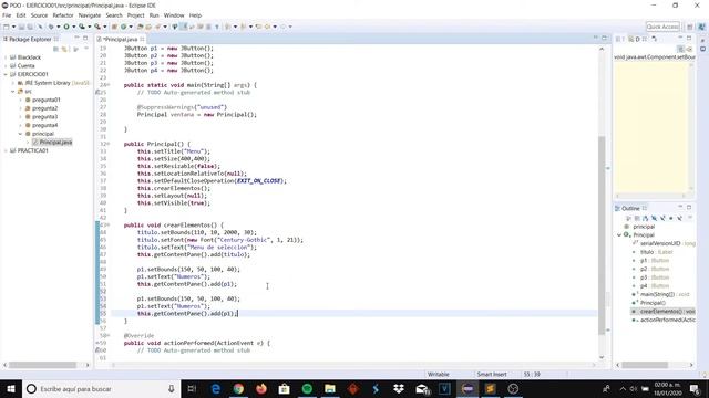 Menú Principal. Java Swing | Paquetes V | Ejercicios Java #5 смотреть онлайн