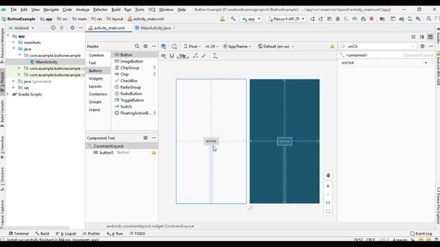 Android Java Tutorial 2020 - 18 - Button Click Listeners and onClick method. смотреть онлайн
