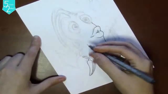 Freehand 10 Min. Sketch - Dory from Disney's Finding Dory смотреть онлайн