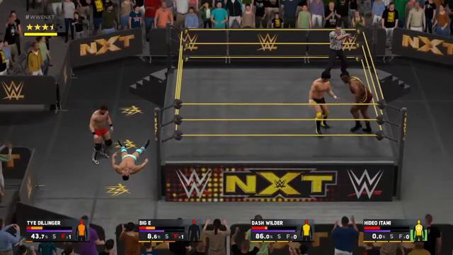WWE 2K17 - Dash Wilder Vs Tye Dillinger Vs Big E Langston Vs Hideo Itami смотреть онлайн