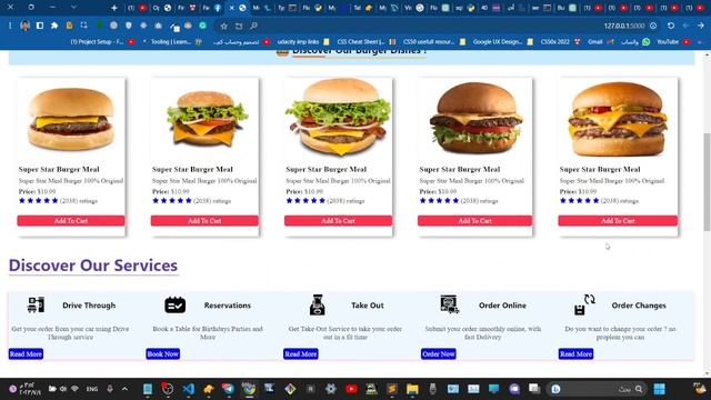 CS50 final project - Burger Website HTML, CSS, Python , Flask смотреть онлайн