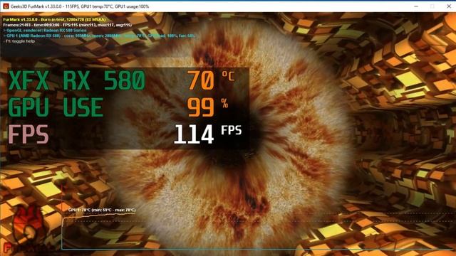 XFX RX 580 8GB GPU Test ( Temperature & FPS Test ) смотреть онлайн