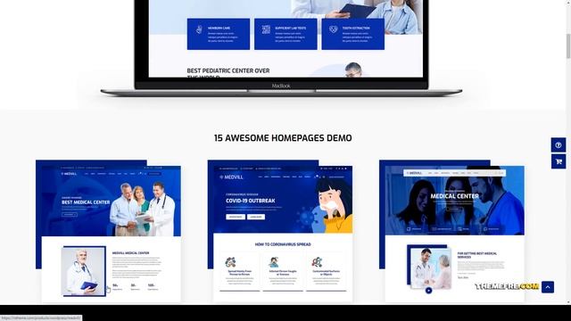 Medvill - Health and Medical WordPress Theme pediatrician medical clinic Website Builder смотреть онлайн