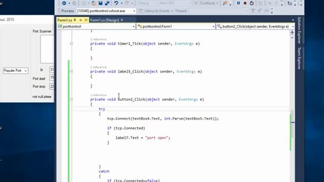 C# port Scanner , C# port control visuel and codes смотреть онлайн