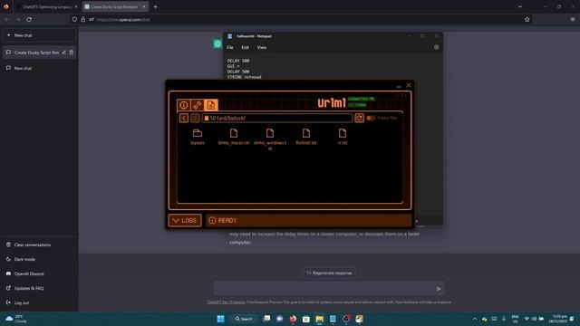 Flipper Zero Bad USB Hacking with ChatGPT (OpenAI) // Ducky Script смотреть онлайн