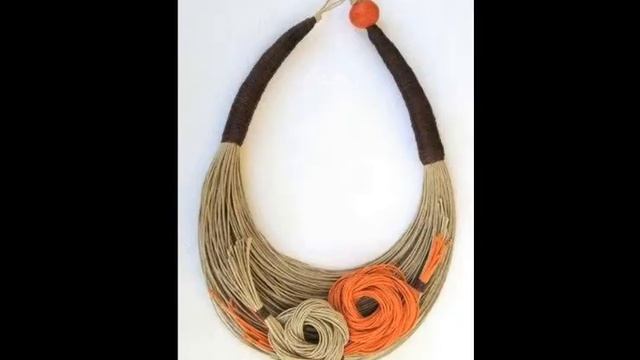 Украшения разных мастеров из веревки, жгута, бечевки. Немного истории. смотреть онлайн