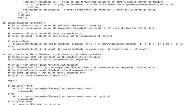 Code Review: Extract data from large JSON and find frequency of contiguous sub lists смотреть онлайн
