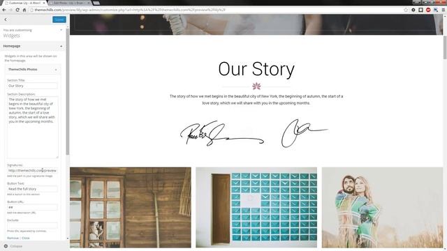 Creating a Photo Carousel - Lily WordPress Wedding Theme смотреть онлайн