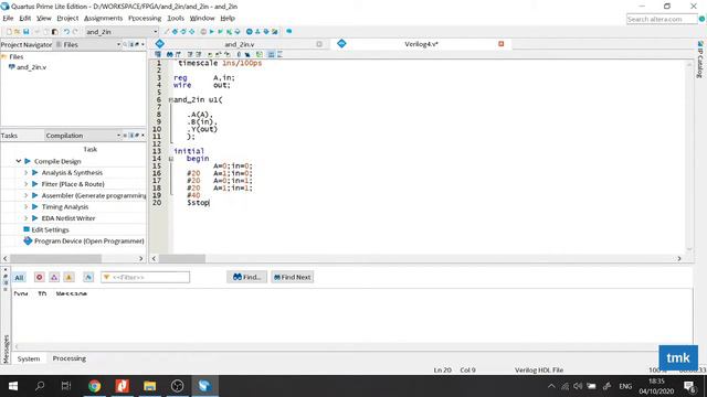 How to Write a Test Bench and Run RTL Simulation in Quartus and ModelSim смотреть онлайн