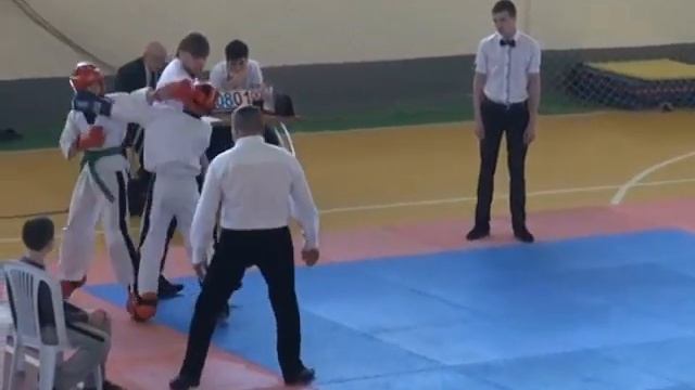 Котенёв 2.2 ПОИНТ 30.01.15 Кубок г.Симферополь по кикбоксингу WAKO, Республика Крым смотреть онлайн