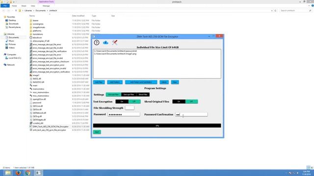 AES-256-GCM File Encryption