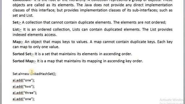 COLLECTION FRAMEWORK INTERFACES IN JAVA смотреть онлайн
