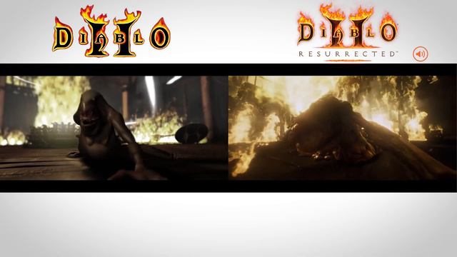 Сравнение видеороликов Diablo II и Diablo II Resurrected на Русском (Акт 1 и Акт 2) смотреть онлайн