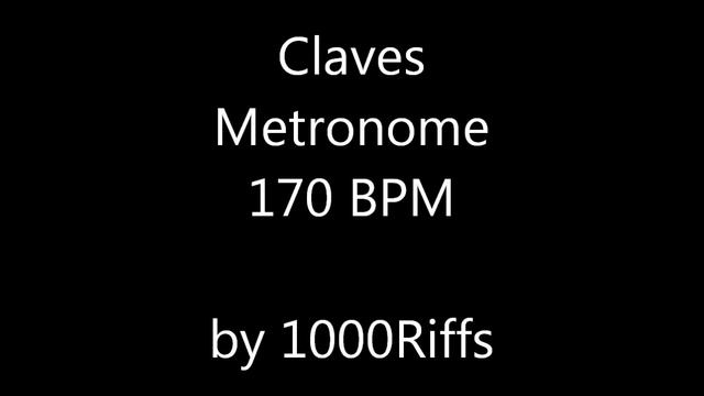 Claves Metronome 170 BPM - Beats Per Minute смотреть онлайн