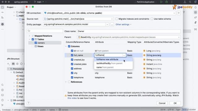 Define Parent Entity while Reverse Engineering | JPA Buddy смотреть онлайн