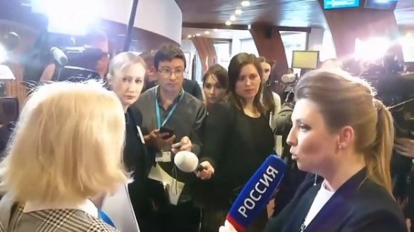 Российская пропагандыстка скабеева пытается сорвать интервью Ирини Геращенко