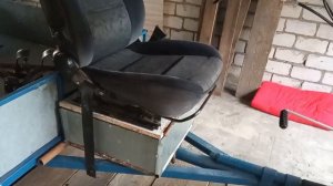 Автомобильное сденье к прицепу мотоблока с ящиком.mp4