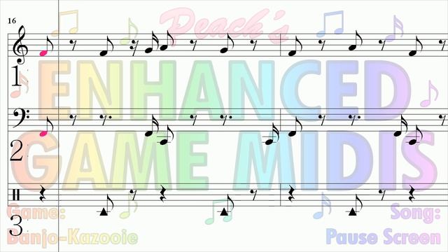 Enhanced Game MIDIs: "Pause Screen" from Banjo-Kazooie смотреть онлайн